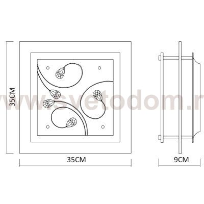 Светильник потолочный Arte lamp A4058PL-2CC SNOW WHITE