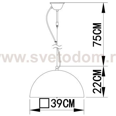 Светильник подвесной Arte lamp A4175SP-1WH ROME