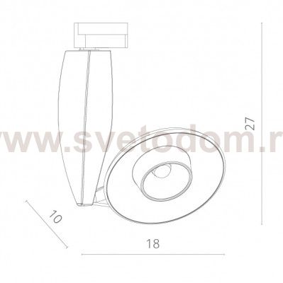 Светильник потолочный Arte lamp A4235PL-1BK TRACK LIGHTS