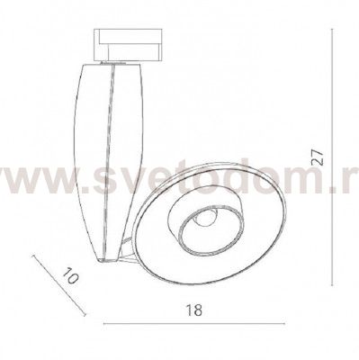 Светильник трековый Arte lamp A4235PL-1WH TRACK