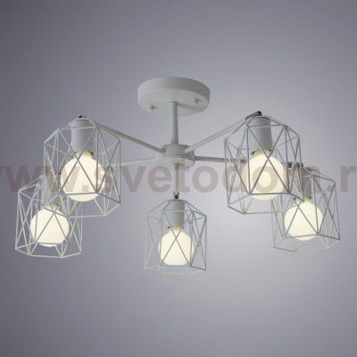Люстра потолочная белая Arte Lamp A4284PL-5WH CELLA