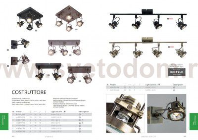 Светильник потолочный Arte lamp A4300PL-4BK Costruttore