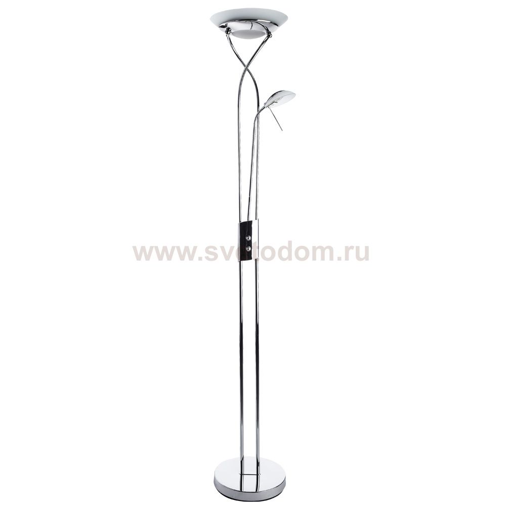 Торшер диммируемый с подсветкой для чтения Arte lamp A4399PN-2CC DUETTO