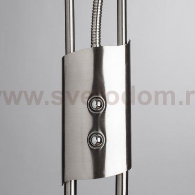 Торшер диммируемый с подсветкой для чтения Arte lamp A4399PN-2SS DUETTO