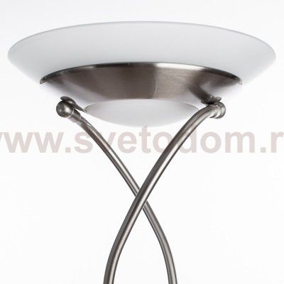 Торшер диммируемый с подсветкой для чтения Arte lamp A4399PN-2SS DUETTO