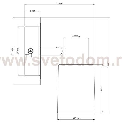 Светильник настенный Arte lamp A4510AP-1SS CAVALLETTA