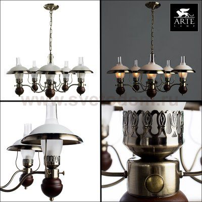 Люстра керосинка Arte lamp A4533LM-5AB Capanna