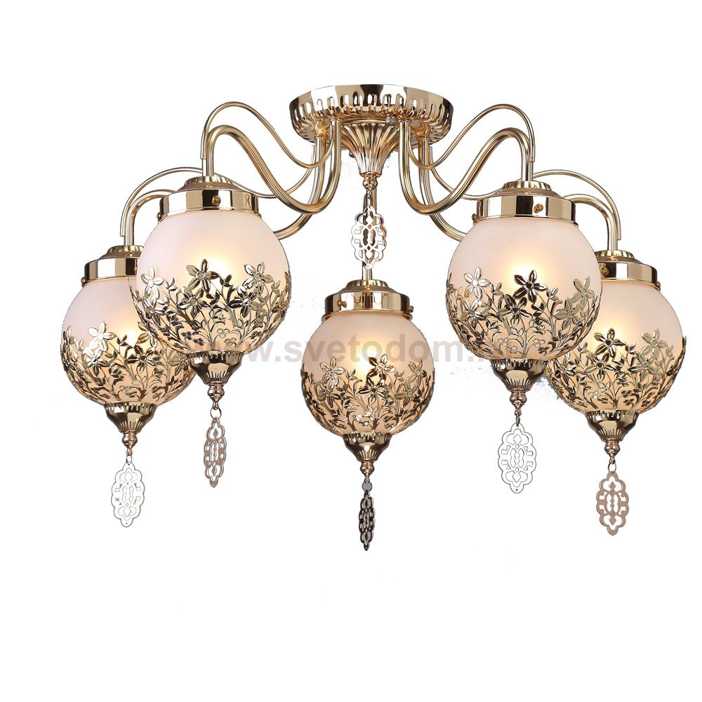Восточная люстра Arte lamp A4552PL-5GO Moroccana