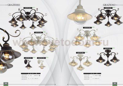 Люстра потолочная Arte lamp A4577PL-5CK GRAZIOSO