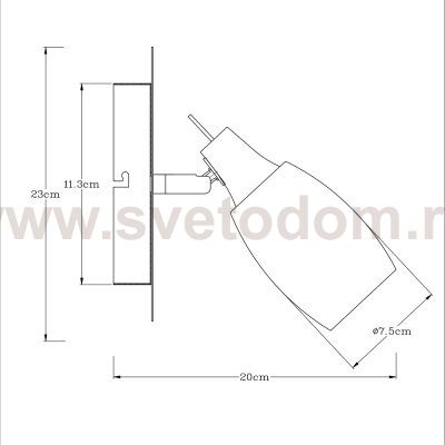 Светильник настенный поворотный Arte lamp A4590AP-1SS VOLARE