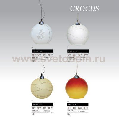 Светильник подвесной Arte lamp A4625SP-1CC CROCUS