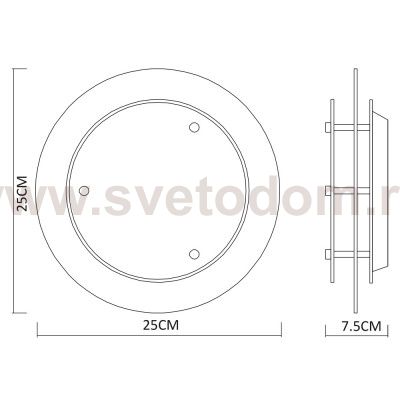 Светильник настенно-потолочный Arte lamp A4867PL-1CC RAPUNZEL