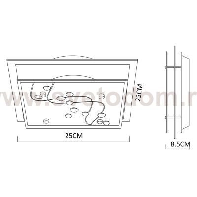 Светильник потолочный Arte lamp A4891PL-1CC BELLE