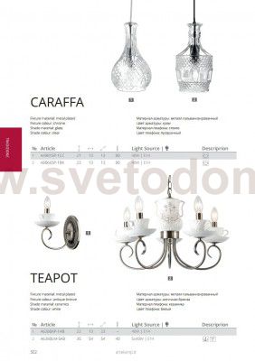 Светильник подвесной Arte lamp A8066SP-1BK CARAFFA