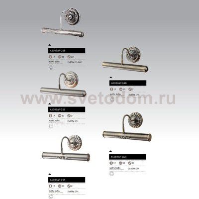 Настенный бра Arte lamp A5007AP-2SB Picture light