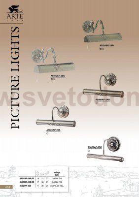 Светильник настенный Arte lamp A5009AP-2SS Picture light