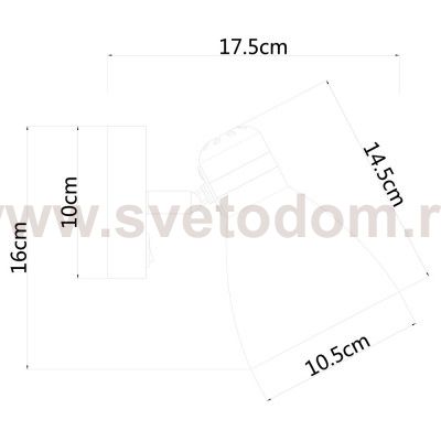 Светильник настенный бра Arte lamp A5049AP-1BK MERCOLED