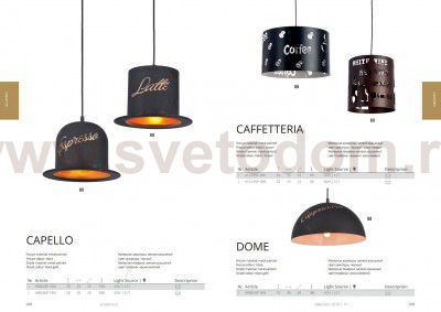 Светильник подвесной Arte lamp A1233SP-1BK CAFFETTERIA