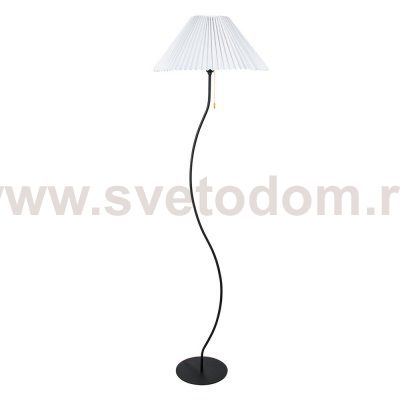 Торшер напольный с абажуром Arte Lamp A5069PN-1BK AGATHA