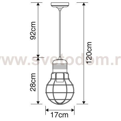 Подвесной светильник Arte lamp A5080SP-1CC Edison