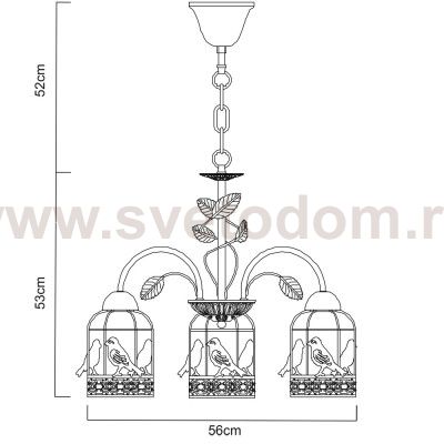 Светильник подвесной Arte lamp A5090LM-5WG Cincia