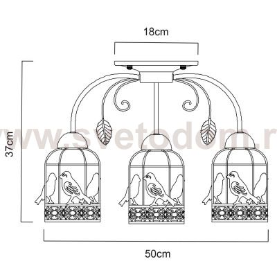 Светильник потолочный Arte lamp A5090PL-3WG Cincia