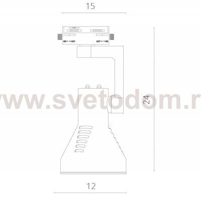 Светильник для трека под E27 цоколь Arte lamp A5109PL-1BK TRACK