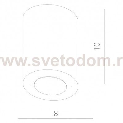 Светильник потолочный стакан Arte lamp A5112PL-1WH FACILE