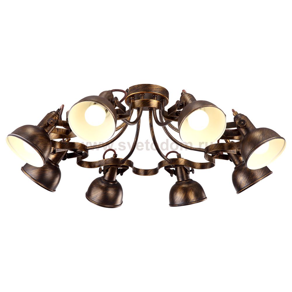 Люстра бронзовая Arte lamp A5216PL-8BR Martin