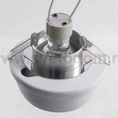 Светильник белый точечный Arte lamp A5243PL-1WH Cratere