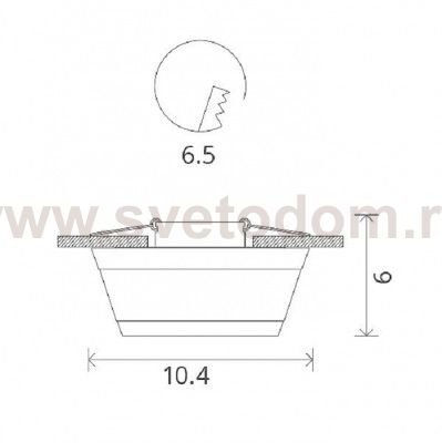 Светильник белый точечный Arte lamp A5243PL-1WH Cratere