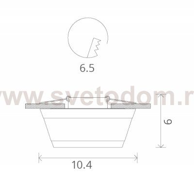 Светильник белый точечный Arte lamp A5243PL-1WH Cratere