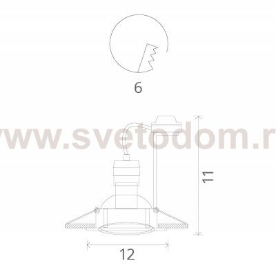 Светильник потолочный Arte lamp A5244PL-1CC SELECTION