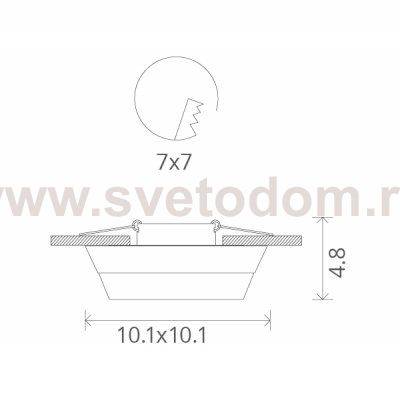 Светильник потолочный Arte lamp A5247PL-1WH PEZZI