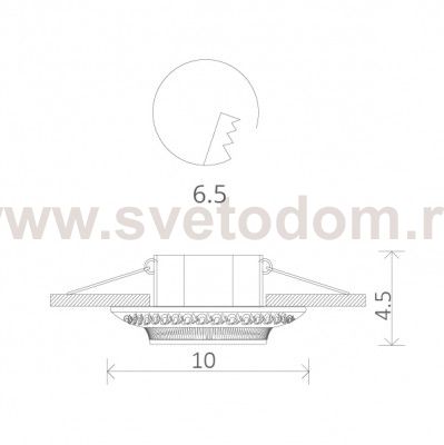 Светильник потолочный Arte lamp A5280PL-1AB OCCHIO