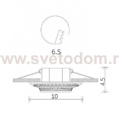 Светильник потолочный Arte lamp A5280PL-1CC OCCHIO