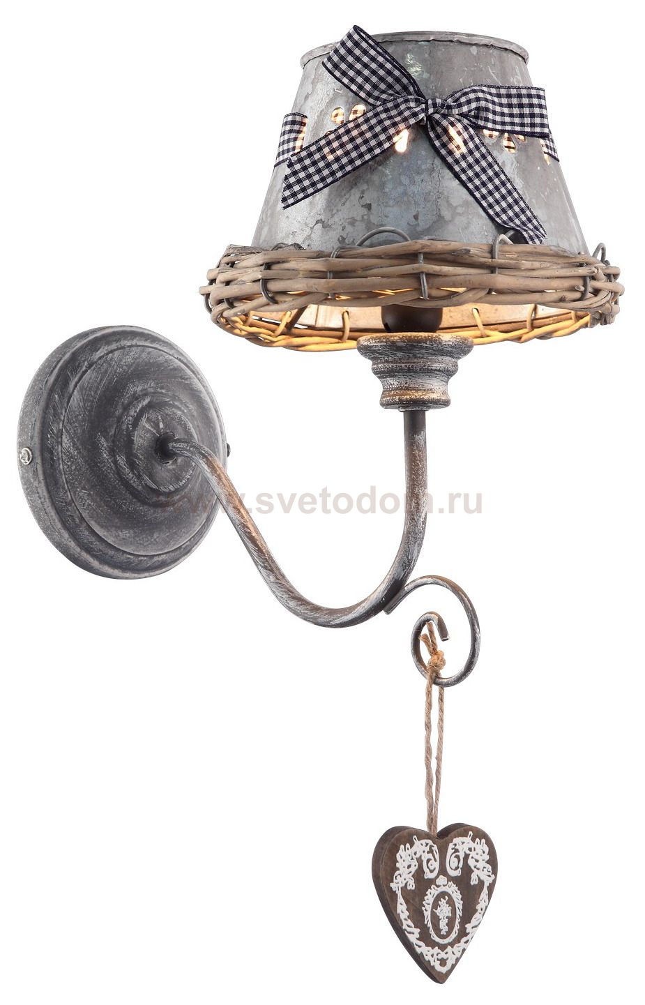 Светильник настенный Arte lamp A5290AP-1RI FATTORIA