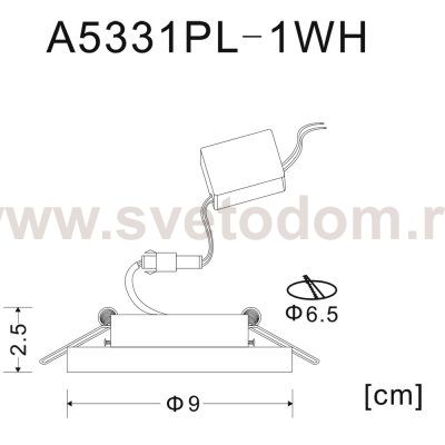 Светильник потолочный Arte lamp A5331PL-1WH WAGNER