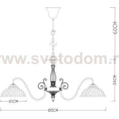 Люстра с плетением Arte lamp A5358LM-5WG Twisted