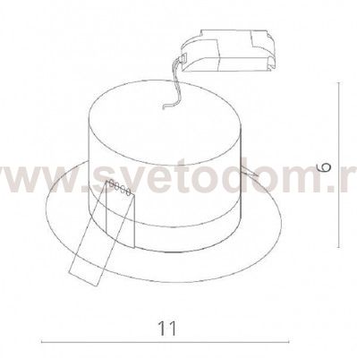 Светильник встраиваемый Arte lamp A5438PL-1WH TRACK