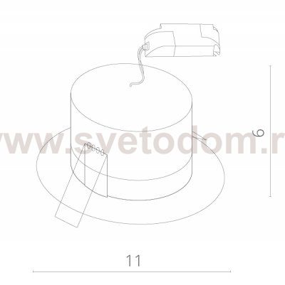 Светильник встраиваемый Arte lamp A5438PL-1WH TRACK