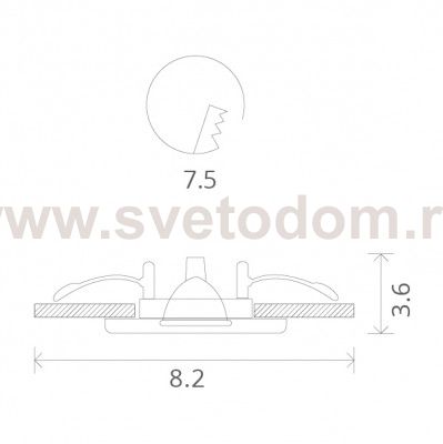 Светильник потолочный Arte lamp A5440PL-1SS AQUA