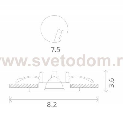 Светильник потолочный Arte lamp A5440PL-1WH AQUA