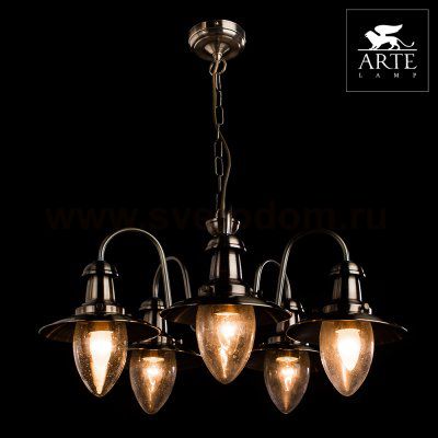 Подвесная люстра Arte lamp A5518LM-5AB Fisherman