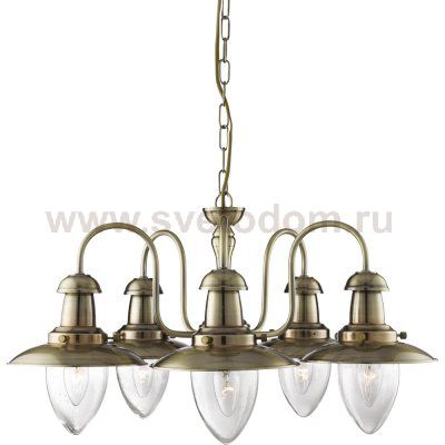 Подвесная люстра Arte lamp A5518LM-5AB Fisherman