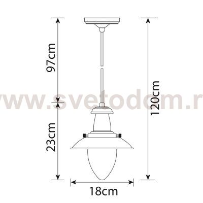 Подвесной светильник Arte lamp A5518SP-1RB Fisherman