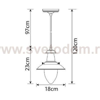 Светильник подвесной Arte lamp A5518SP-1WH Fisherman