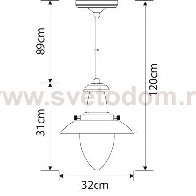 Светильник подвесной Arte lamp A5530SP-1AB FISHERMAN