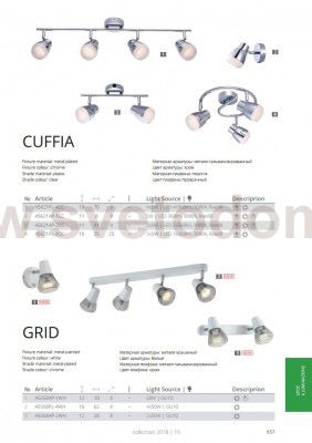 Светильник на штанге Arte lamp A5621PL-4CC Cuffia