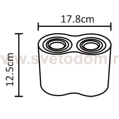 Светильник потолочный Arte lamp A5644PL-2BK FALCON